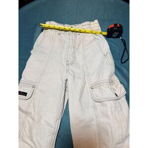 BDG Urban Outfitters Relaxed Skate Jean Cargo Pants 25 Beige Elastic Waist